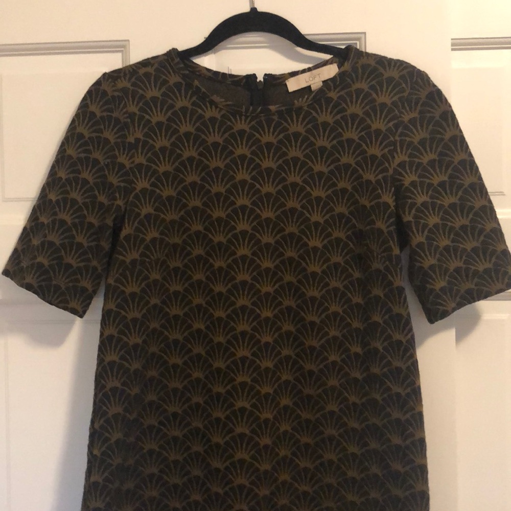 Brown and black Loft dress